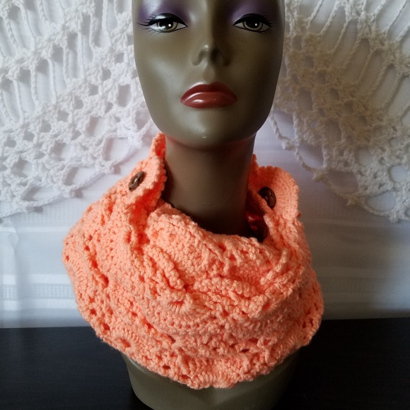 Crochet, Ascot, Scarf, Cowl - Picture 5 of 8